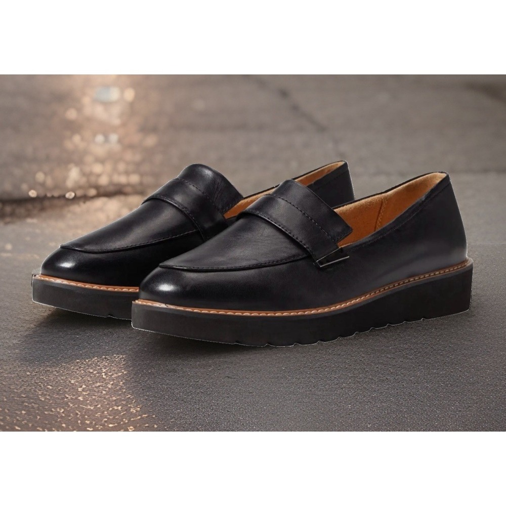 Naturalizer Adiline Women's Loafers Size 10M Black Leather Slip On Shoes NIB